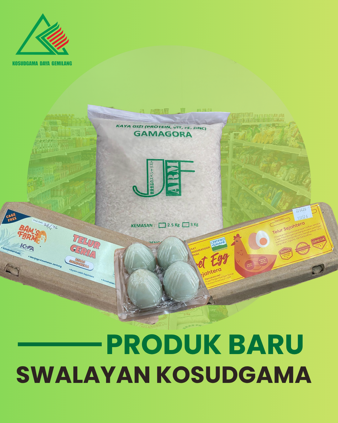 Produk baru tersedia di Swalayan Kosudgama